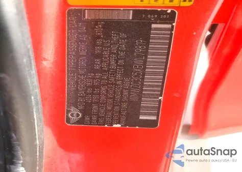 2011 Mini Cooper S Countryman из США, поврежденный, VIN WMWZC3C5XBWL79819